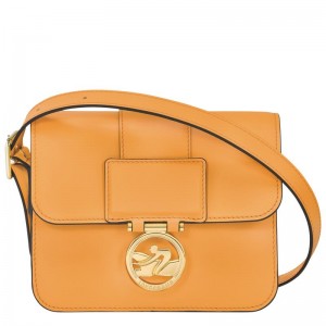 Apricot Orange Longchamp Box-Trot S Women's Crossbody Bags | YGUP-79402