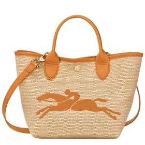 Apricot Orange Longchamp Le Panier Pliage S Women's Basket Bag | YUVP-65231