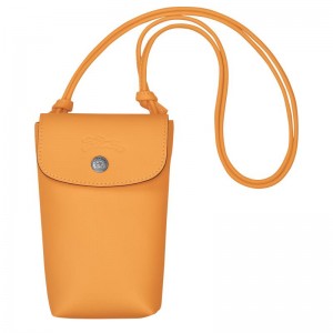 Apricot Orange Longchamp Le Pliage Xtra with leather lace Women's Phone Case | TNFA-61035