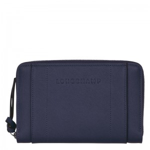 Bilberry Purple Longchamp 3D Women's Wallets | RGDL-14065