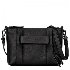 Black Longchamp 3D S Women's Crossbody Bags | XULQ-10587