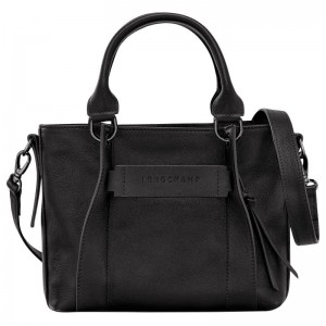 Black Longchamp 3D S Women's Handbags | GHOQ-32056