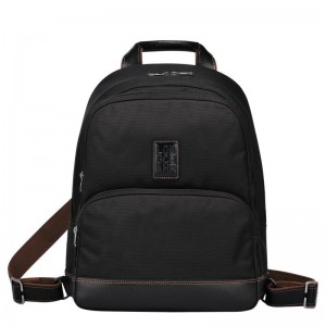 Black Longchamp Boxford Men's Backpacks | IZWS-47032