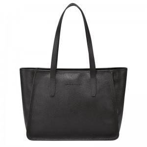 Black Longchamp Le Foulonné L Women's Tote Bag | GZOT-24185