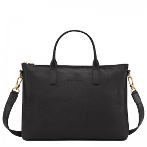 Black Longchamp Le Foulonné S Women's Briefcase | YVWS-46752