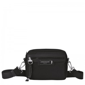 Black Longchamp Le Pliage Energy S Men's Camera Bag | QVZK-93721