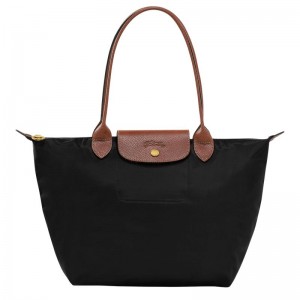 Black Longchamp Le Pliage Original M Women's Tote Bag | YAKH-80916