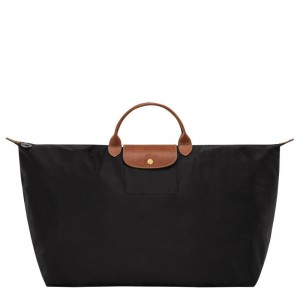 Black Longchamp Le Pliage Original M Women's Travel Bags | YSRE-47968