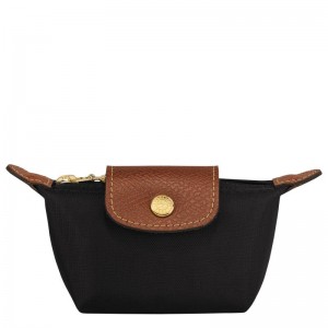 Black Longchamp Le Pliage Original Women's Coin Purses | JMTU-30917