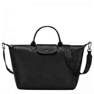 Black Longchamp Le Pliage Xtra L Men's Handbags | QDTG-71046