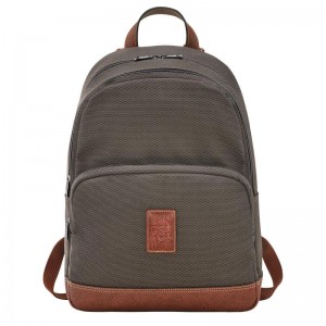 Brown Longchamp Boxford Men's Backpacks | CQRL-64125