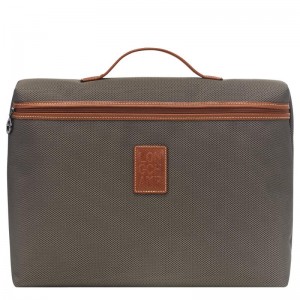 Brown Longchamp Boxford S Men's Briefcase | HBML-31925