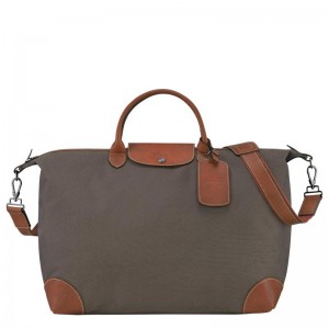 Brown Longchamp Boxford S Men's Travel Bags | VPQU-71035