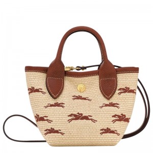 Brown Longchamp Le Panier Pliage XS Women's Basket Bag | IXGK-52690