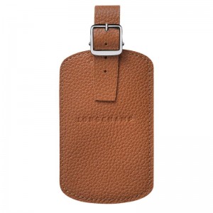 Caramel Brown Longchamp Le Foulonné Men's Luggage Tags | CWVB-95176