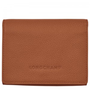 Caramel Brown Longchamp Le Foulonné Men's Wallets | BMJH-13047