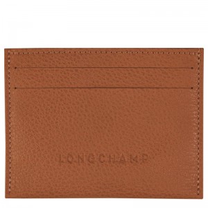 Caramel Brown Longchamp Le Foulonné Men's Cardholders | FMQI-70634