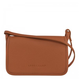 Caramel Brown Longchamp Le Foulonné XS Women's Clutch Bag | AYXM-56372