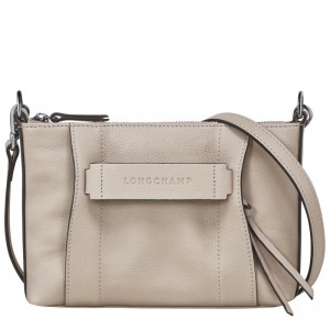 Clay Grey Longchamp 3D S Women's Crossbody Bags | IOBE-06135