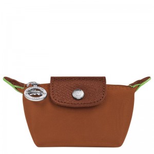 Cognac Brown Longchamp Le Pliage Green Women's Coin Purses | IRSU-14563