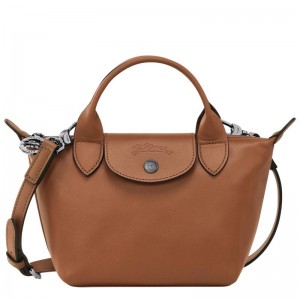 Cognac Brown Longchamp Le Pliage Xtra XS Women's Handbags | LKCM-90238