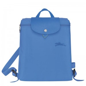 Cornflower Blue Longchamp Le Pliage Green M Men's Backpacks | KPAQ-07951