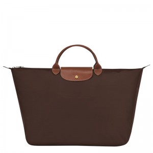 Ebony Brown Longchamp Le Pliage Original S Women's Travel Bags | KNYS-79640