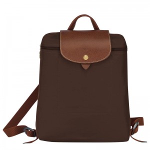 Ebony Brown Longchamp Le Pliage Original M Men's Backpacks | QCHO-62574