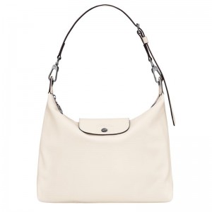 Ecru White Longchamp Le Pliage Xtra M Women's Hobo Bags | UYVC-37145