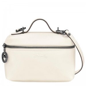 Ecru White Longchamp Le Pliage Xtra XS Vanity Women's Crossbody Bags | BYHU-34271