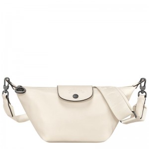 Ecru White Longchamp Le Pliage Xtra XS Women's Crossbody Bags | AXGR-69138