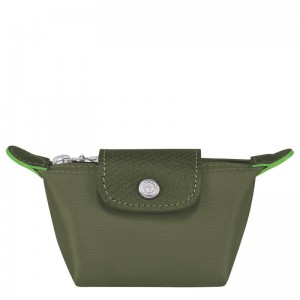 Forest Green Longchamp Le Pliage Green Men's Coin Purses | ZLNS-85194