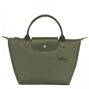 Forest Green Longchamp Le Pliage Green S Women's Handbags | JPDV-29587