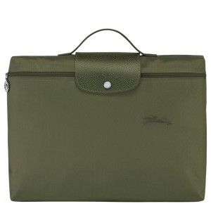 Forest Green Longchamp Le Pliage Green S Men's Briefcase | ORKC-15243