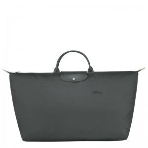 Graphite Grey Longchamp Le Pliage Green M Women's Travel Bags | HTVB-62147