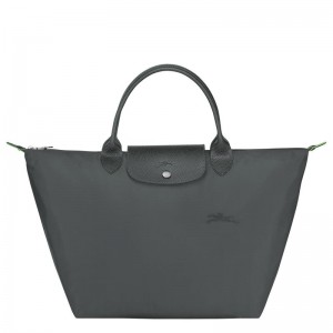 Graphite Grey Longchamp Le Pliage Green M Women's Handbags | CVHT-72635