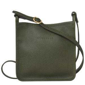 Khaki Longchamp Le Foulonné S Women's Crossbody Bags | PLTC-08673