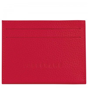 Love Red Longchamp Le Foulonné Men's Cardholders | QNWA-41832