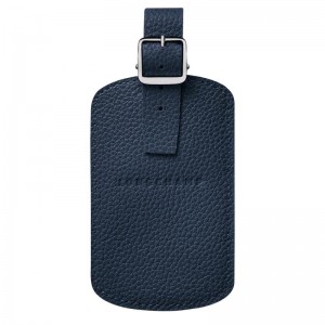 Navy Longchamp Le Foulonné Women's Luggage Tags | RPGV-34296