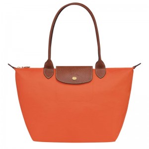 Orange Longchamp Le Pliage Original M Women's Tote Bag | FXCN-58047