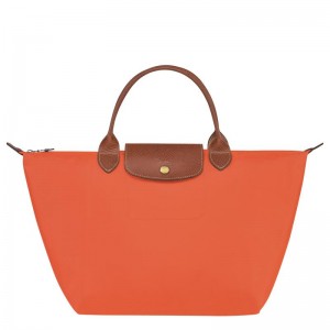 Orange Longchamp Le Pliage Original M Women's Handbags | RPKL-50942