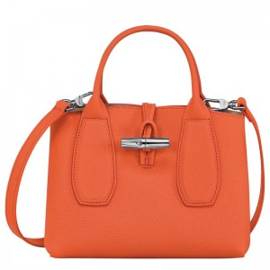 Orange Longchamp Roseau S Women's Handbags | BMVW-86752