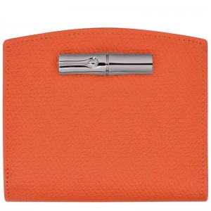 Orange Longchamp Roseau Women's Wallets | FHNP-46053