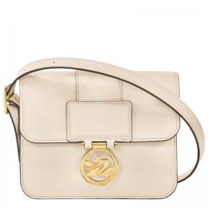 Paper White Longchamp Box-Trot S Women's Crossbody Bags | ZDGR-29530