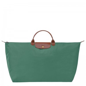 Sage Green Longchamp Le Pliage Original M Women's Travel Bags | ELPY-62893