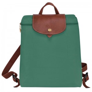 Sage Green Longchamp Le Pliage Original M Women's Backpacks | FAXB-70359