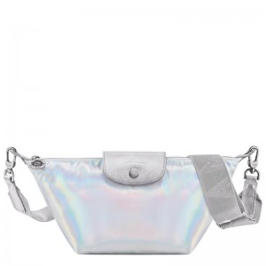 Silver Longchamp Le Pliage Collection XS Women's Crossbody Bags | TYZM-18267