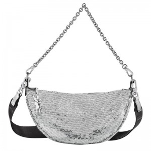 Silver Longchamp Smile S Women's Crossbody Bags | XAOK-91528