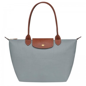 Steel Grey Longchamp Le Pliage Original M Women's Tote Bag | JAVG-83190