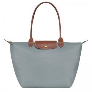 Steel Grey Longchamp Le Pliage Original L Women's Tote Bag | UPFZ-28736